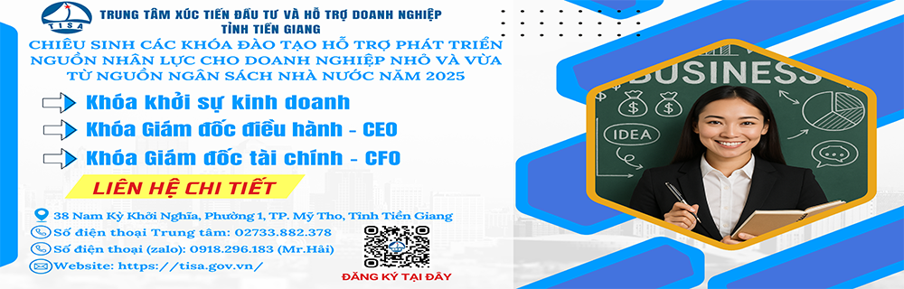 KHÓA ĐÀO TẠO DOANH NGHIỆP NHỎ VÀ VỪA NĂM 2025 – TỈNH TIỀN GIANG